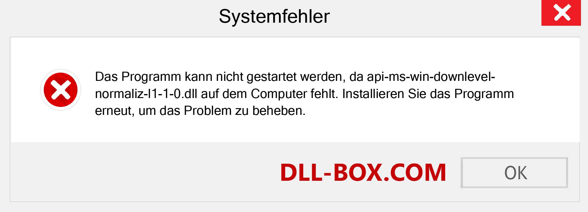 api-ms-win-downlevel-normaliz-l1-1-0.dll-Datei fehlt?. Download für Windows 7, 8, 10 - Fix api-ms-win-downlevel-normaliz-l1-1-0 dll Missing Error unter Windows, Fotos, Bildern